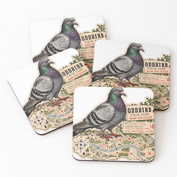 Item preview, Pigeon Navigation Department — Birding Map Sticker designed and sold by OddbirdForest.