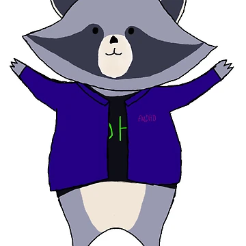 Artwork thumbnail, Audhd Raccoon by FakeCreator27
