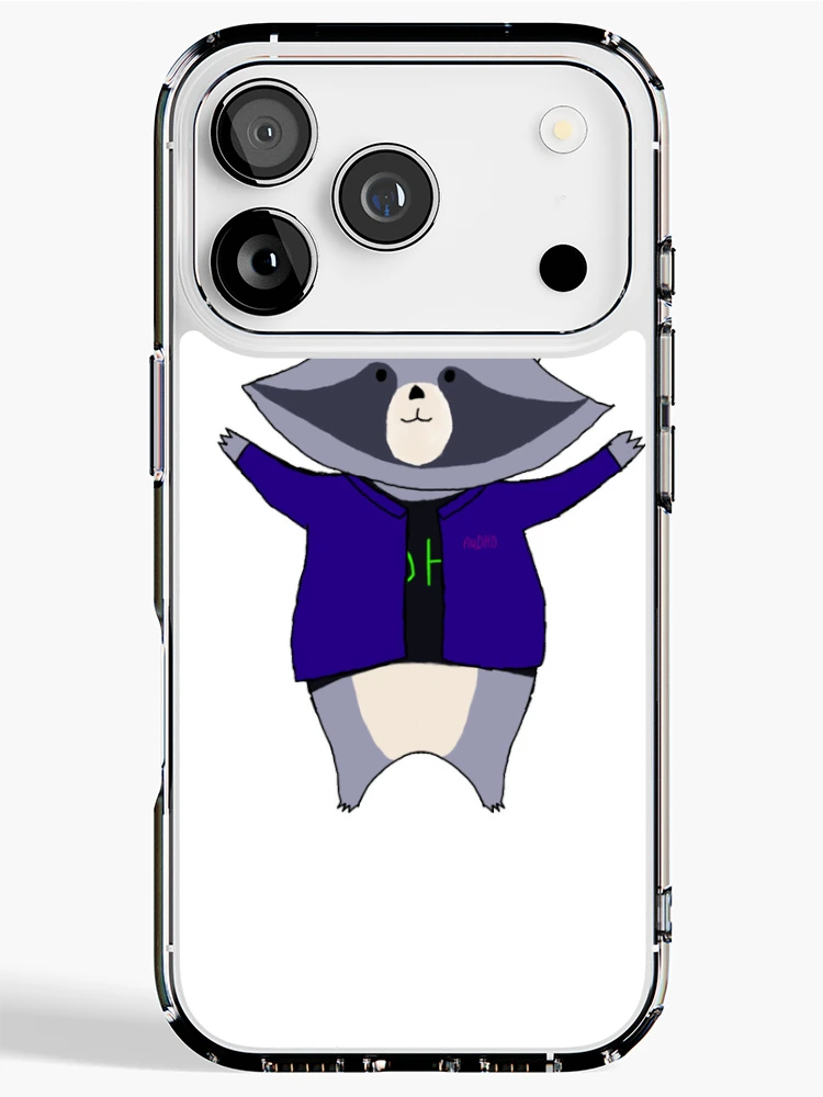 Thumbnail 1 of 5, iPhone Case, Audhd Raccoon designed and sold by FakeCreator27.