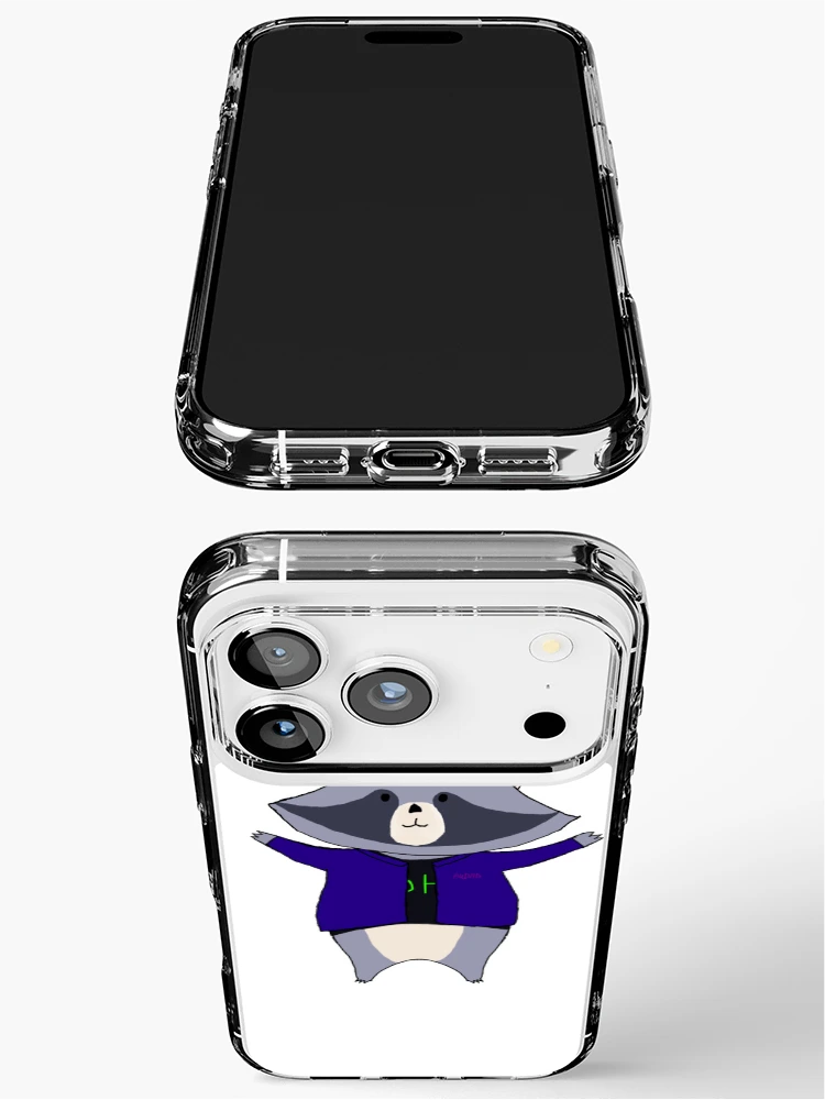 Thumbnail 3 of 5, iPhone Case, Audhd Raccoon designed and sold by FakeCreator27.