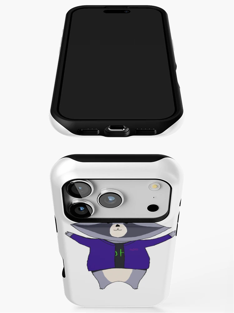 Thumbnail 3 of 4, iPhone Case, Audhd Raccoon designed and sold by FakeCreator27.