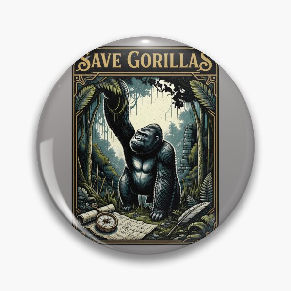Item preview, Save Gorillas Jungle Silhouette T-Shirt-43 designed and sold by JamesWRigby.