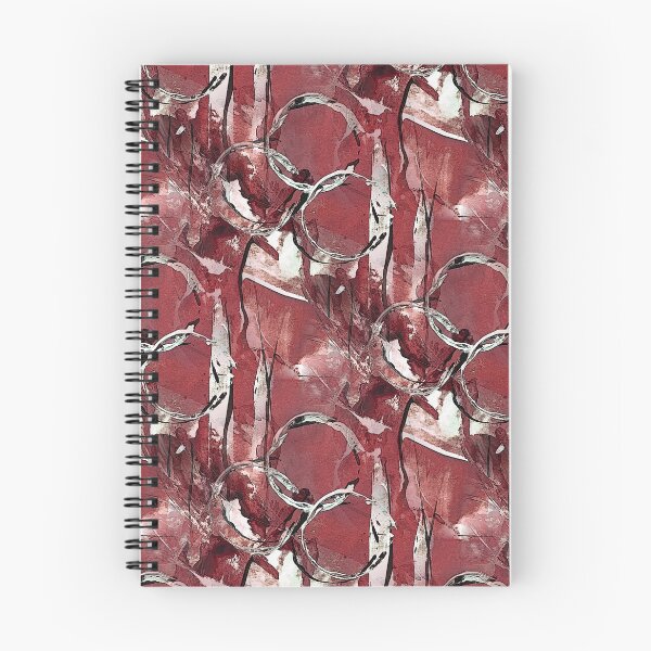 Item preview, Grunge White Painterly Abstract on Red designed and sold by Artistestella.