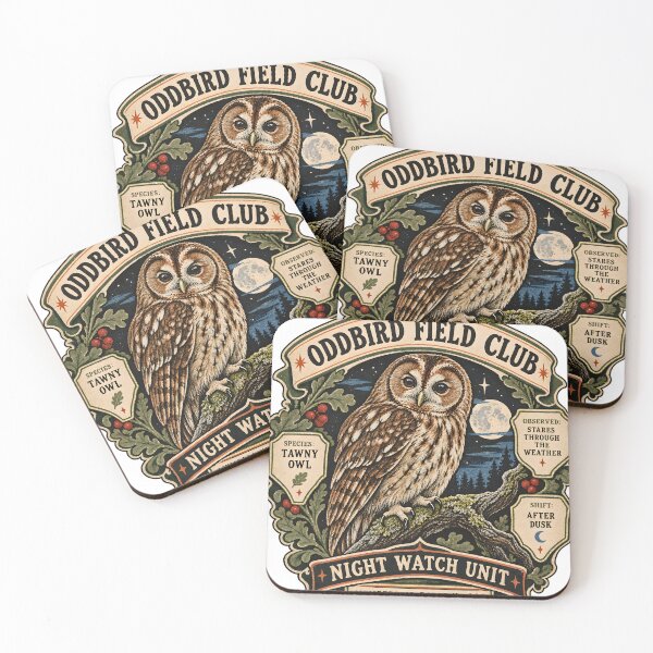 Item preview, Oddbird Field Club Night-Watch Unit — Tawny Owl Badge designed and sold by OddbirdForest.