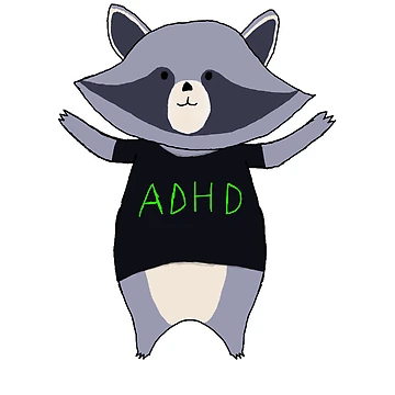 Artwork thumbnail, ADHD Raccoon by FakeCreator27