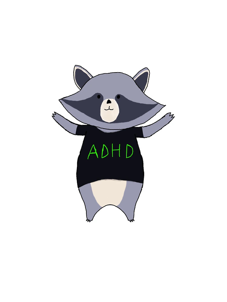 Thumbnail 5 of 5, iPhone Case, ADHD Raccoon designed and sold by FakeCreator27.