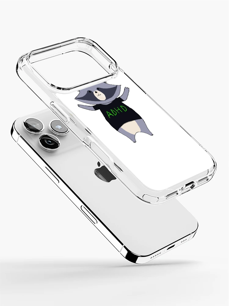 Thumbnail 2 of 5, iPhone Case, ADHD Raccoon designed and sold by FakeCreator27.