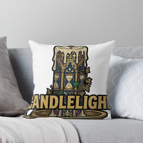 Item preview, Gothic Candle - Candlelight Pillar Brass Vanitas Emblem designed and sold by IllumeInk.
