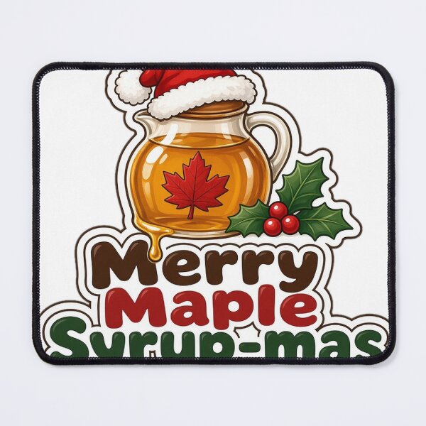 Item preview, Maple Syrup Christmas Merry Maple Syrup-mas Gift designed and sold by Soft Merch.