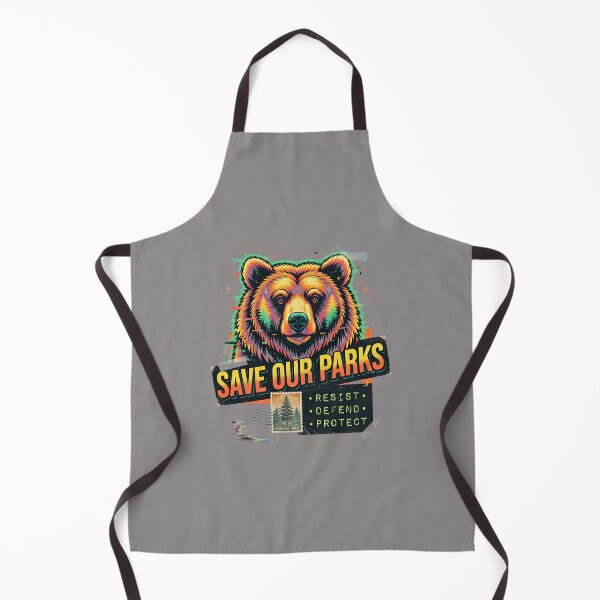 Item preview, Save Our Parks Resist Defend Protect Bear-32 designed and sold by HiramSGonyea.