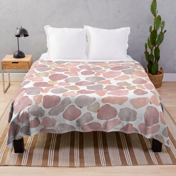 Item preview, Dusty Pink Watercolor Pebble Pattern designed and sold by GemniShop.