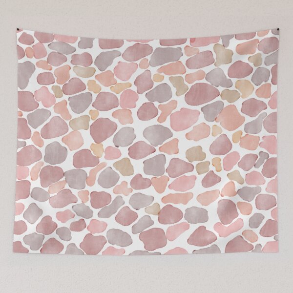 Item preview, Dusty Pink Watercolor Pebble Pattern designed and sold by GemniShop.