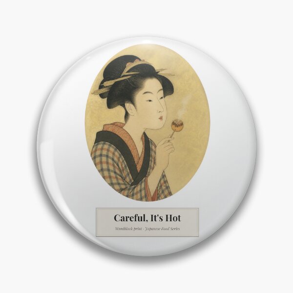 Item preview, Careful, It's Hot with Museum Label | Masterpiece Food Parody | Japanese Design designed and sold by JapanMemoir.