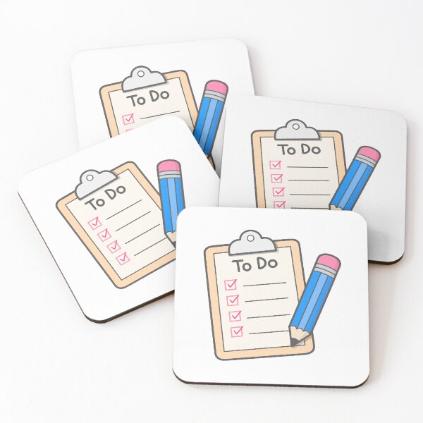 Item preview, Cute to do list clipboard with pencil designed and sold by nuchz.