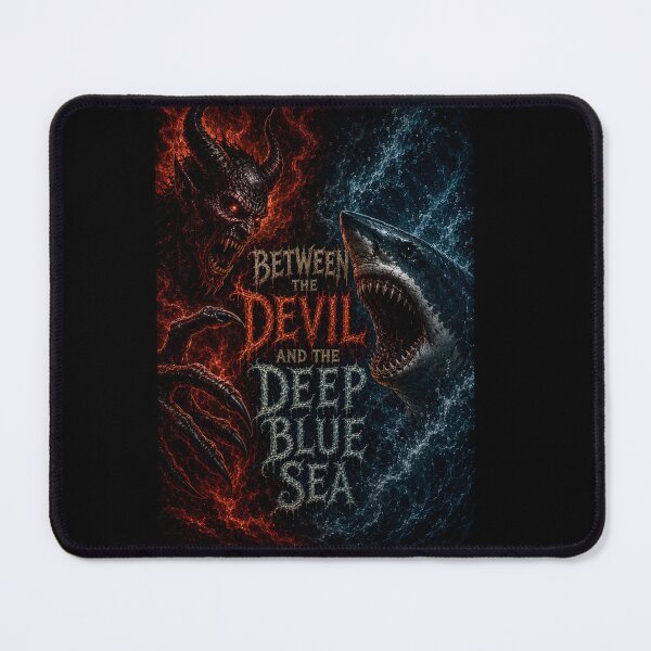 Item preview, Between the Devil and the Deep Blue Sea - Horror Dark Art designed and sold by HorrorWorldWeb.