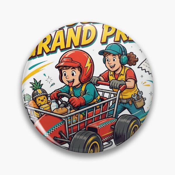 Item preview, Grocery Grand Prix Funny Kids Shirt designed and sold by Hearth & Hue.