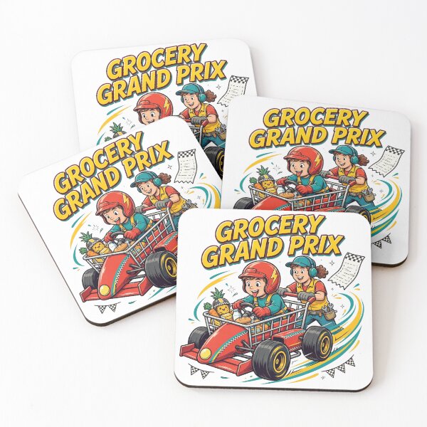 Item preview, Grocery Grand Prix Funny Kids Shirt designed and sold by Hearth & Hue.