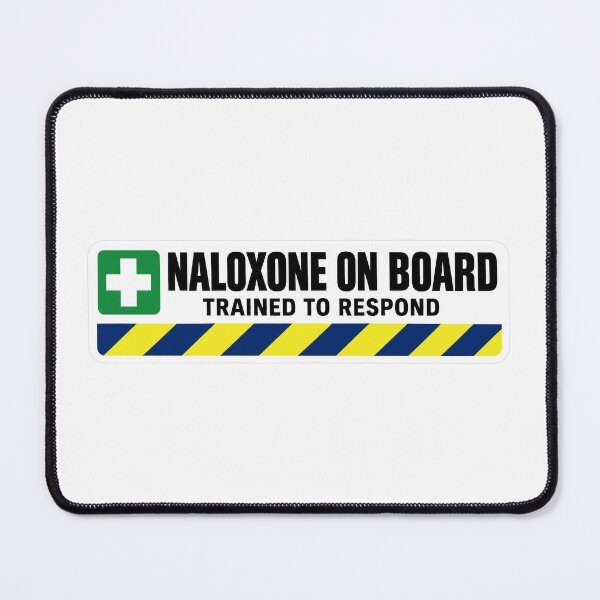 Item preview, Naloxone On Board – Trained to Respond Decal designed and sold by Freekey Store.