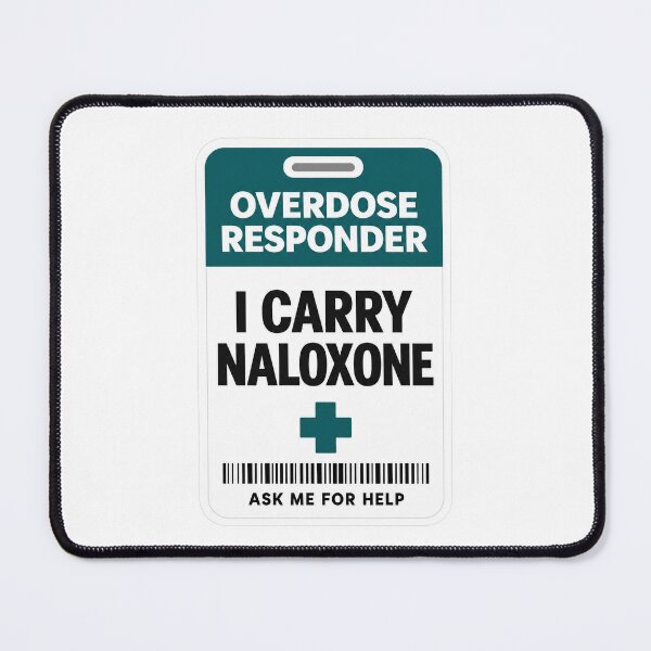 Item preview, I Carry Naloxone – Overdose Responder ID designed and sold by Freekey Store.