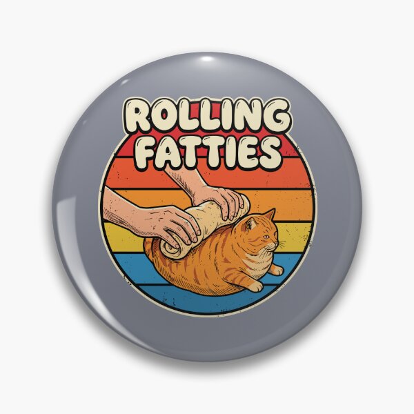 Item preview, Rolling Fattties Funny Cat Lover Chonky Pet Humor designed and sold by SofiBlair.