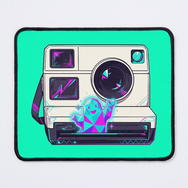 Item preview, Retro Polaroid Instant Camera Neon Ghost Synthwave Design designed and sold by KungPowUnicorn.