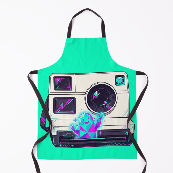 Item preview, Retro Polaroid Instant Camera Neon Ghost Synthwave Design designed and sold by KungPowUnicorn.
