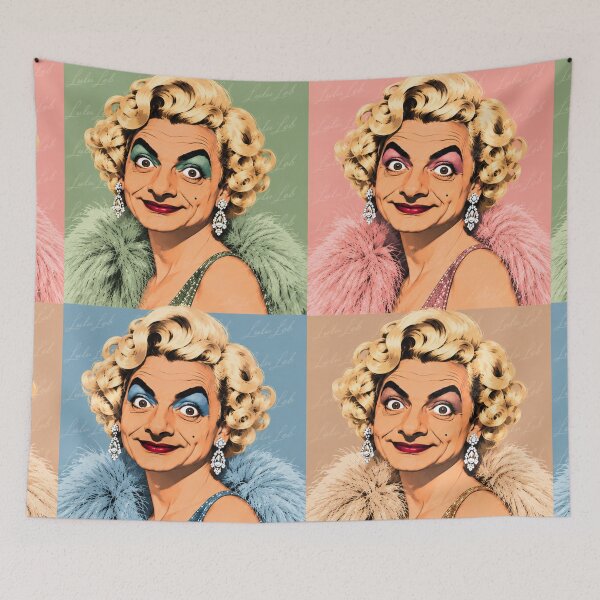 Item preview, Mr. Bean Goes Marilyn – Pastel Pop Art Parody designed and sold by LuluLeb.