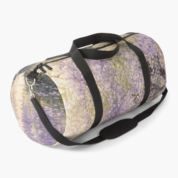 Item preview, Japanese Wisteria Garden and Stone Lantern Watercolor designed and sold by vekotpu.