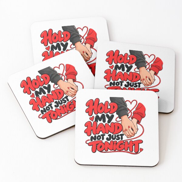 Item preview, Hold My Hand, Not Just Tonight – Romantic Couple Love Design designed and sold by Lovestickerco.