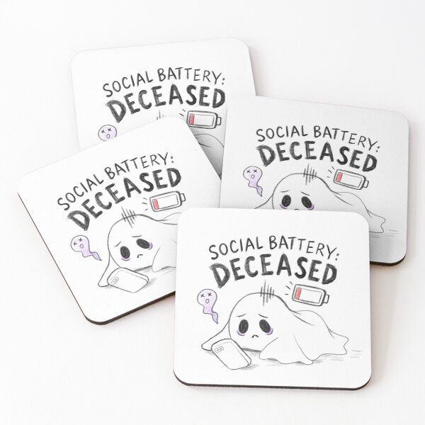 Item preview, Social Battery Deceased designed and sold by Mochihoshii.
