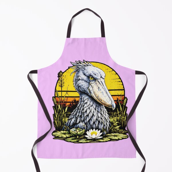 Item preview, Shoebill Stork Retro Sunset Swamp Bird Vintage Wildlife Birdwatching Gift designed and sold by Thegoldenline.