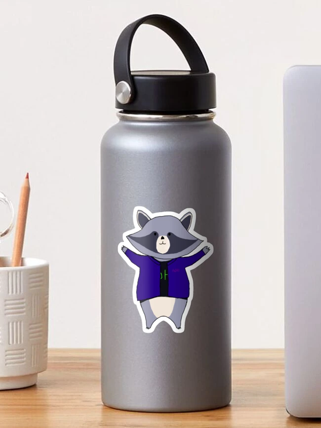 Thumbnail 1 of 3, Sticker, Audhd Raccoon designed and sold by FakeCreator27.