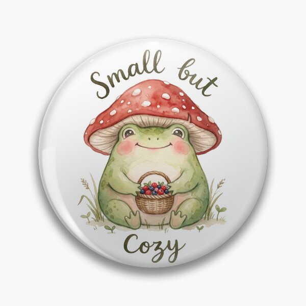 Item preview, Cozy Mushroom Frog Quote Watercolor Art  designed and sold by Digitalphoto4u.
