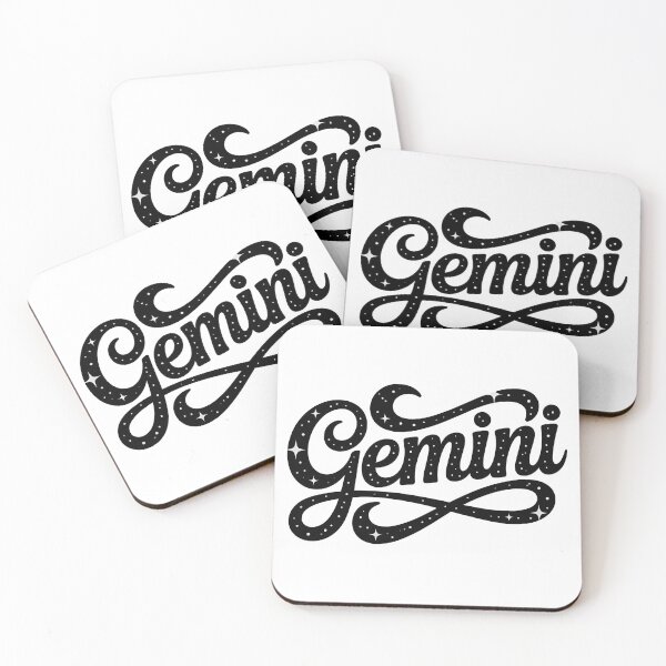Item preview, Gemini Zodiac Sign Starry Script Lettering designed and sold by LoFizzy.