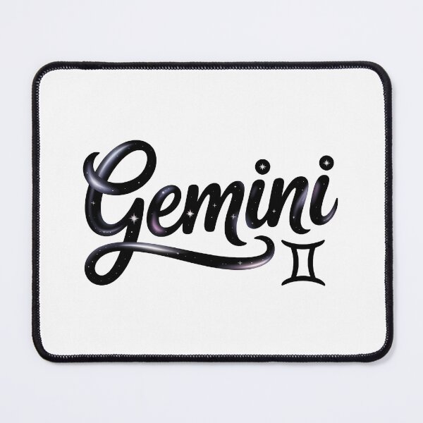 Item preview, Gemini Zodiac Sign Starry Script Lettering designed and sold by LoFizzy.