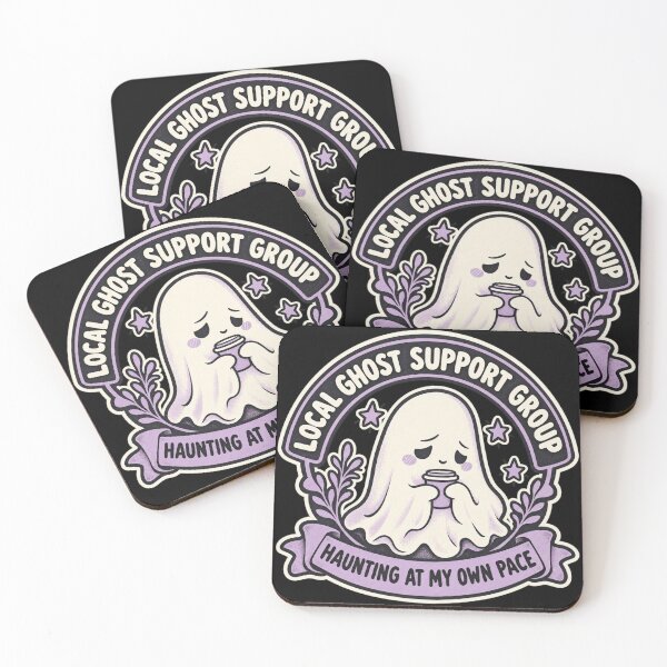Item preview, Local Ghost Support Group - Cute Ghost Club Badge designed and sold by DesignsDominus.
