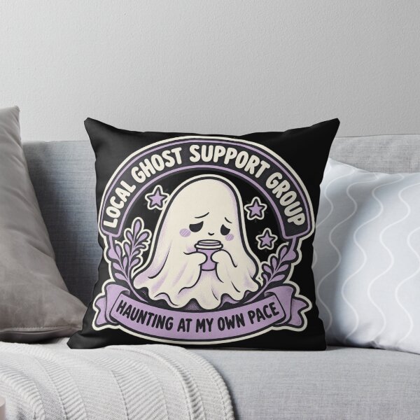 Item preview, Local Ghost Support Group - Cute Ghost Club Badge designed and sold by DesignsDominus.