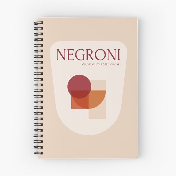 Item preview, Negroni Cocktail Minimalist Abstract Art Print Mid Century Modern Bar Decor designed and sold by Cozy-Old-Pub.