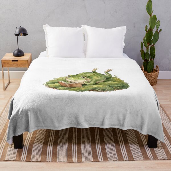 Item preview, Cute Reading Book Frog Watercolor Art  designed and sold by Digitalphoto4u.