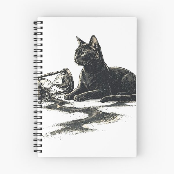 Item preview, Broken Hourglass Cat Timekeeper designed and sold by Dlvznbm.