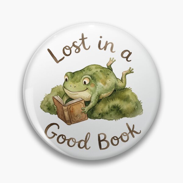 Item preview, Book Lover Reading Frog Watercolor Art  designed and sold by Digitalphoto4u.