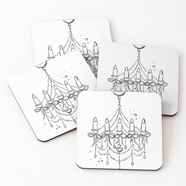 Item preview, Antique crystal chandelier, Vintage wedding decor, Sketch drawing designed and sold by CHERRY--SHOP.