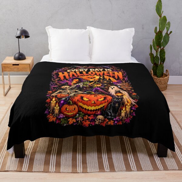 Item preview, Every Day Is Halloween Witch Skeleton Art designed and sold by OlyvieArt.