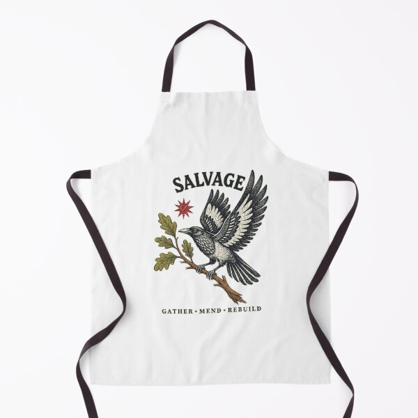 Item preview, Vintage Woodcut Magpie Salvage Gather Mend Rebuild Botanical Bird Graphic designed and sold by gamoreRony.