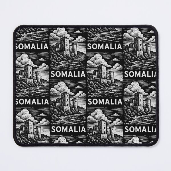 Item preview, Somalia Linocut Style  designed and sold by Thistle-TShop.