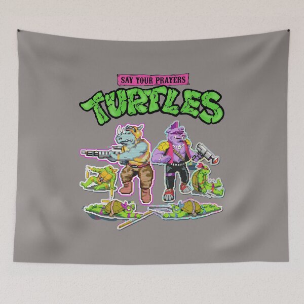Item preview, Say Your Prayers Turtles 8-Bit Villain Victory-57 designed and sold by ElaniJurado.