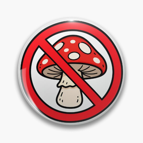 Item preview, No Mushrooms Funny Mushroom Prohibition Sign designed and sold by MonkiFlipp.