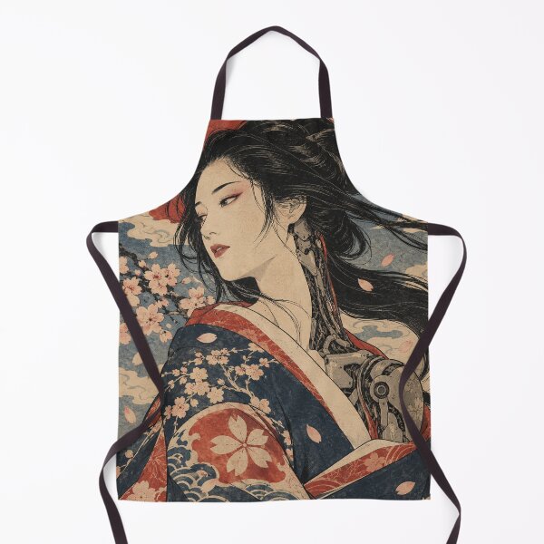 Item preview, Japanese Cyberpunk Geisha - Cyborg Maiden Under Cherry Blossoms designed and sold by bapupa.