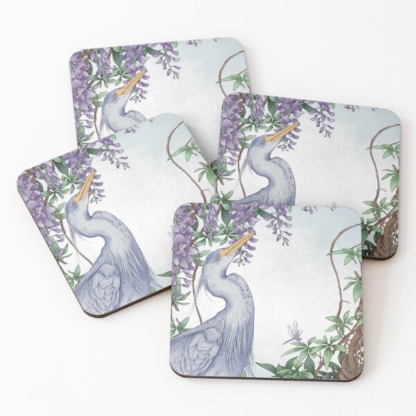 Item preview, Heron and Wisteria designed and sold by Nimlongarts.