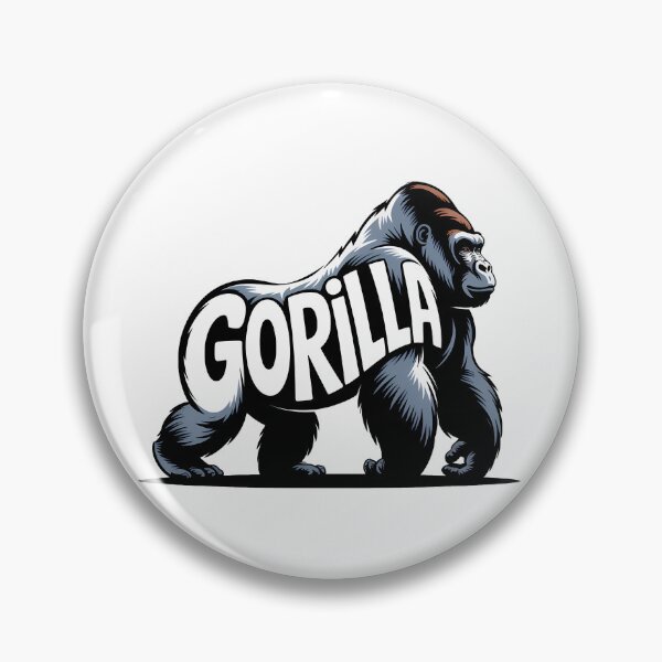 Item preview, Gorilla Word Art Ape Silhouette Typography designed and sold by LoFizzy.